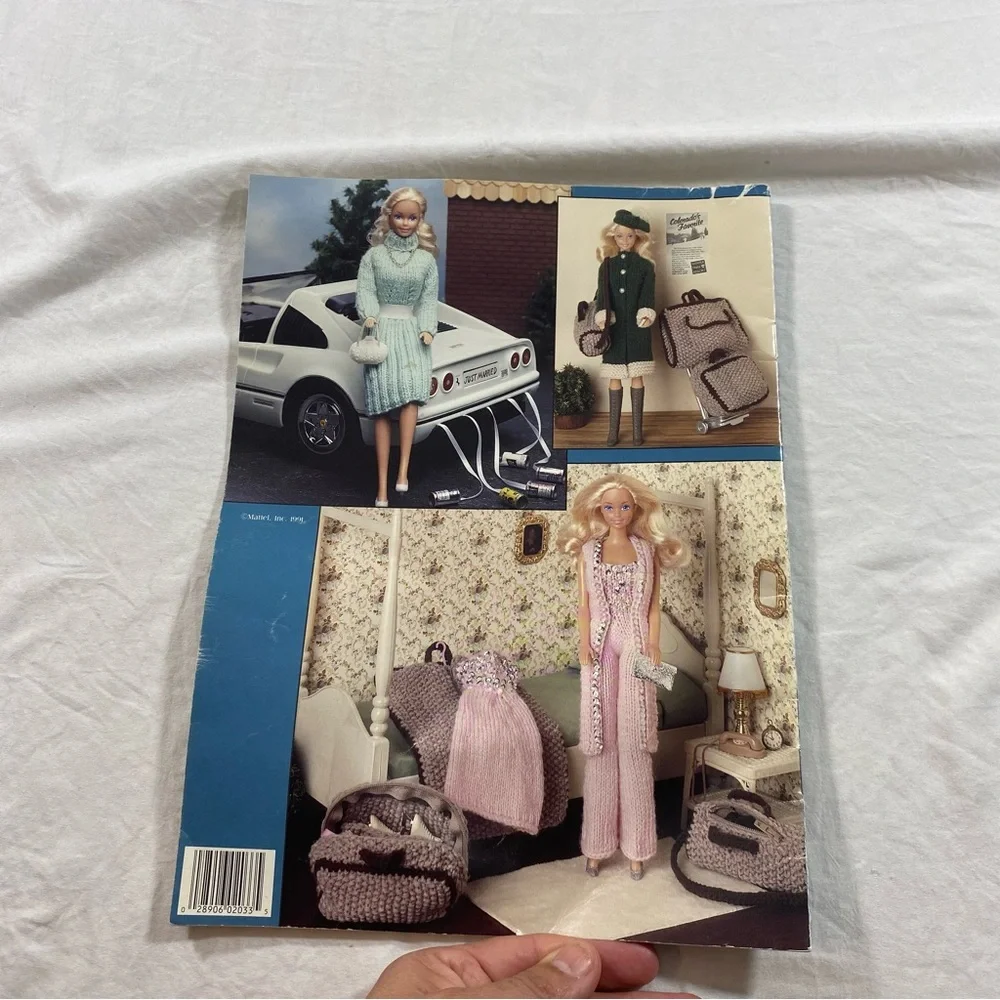 Mattel 1991 Vintage Knitting Pattern Barbie crochet Guide for Fashion Dolls - Picture 5 of 7